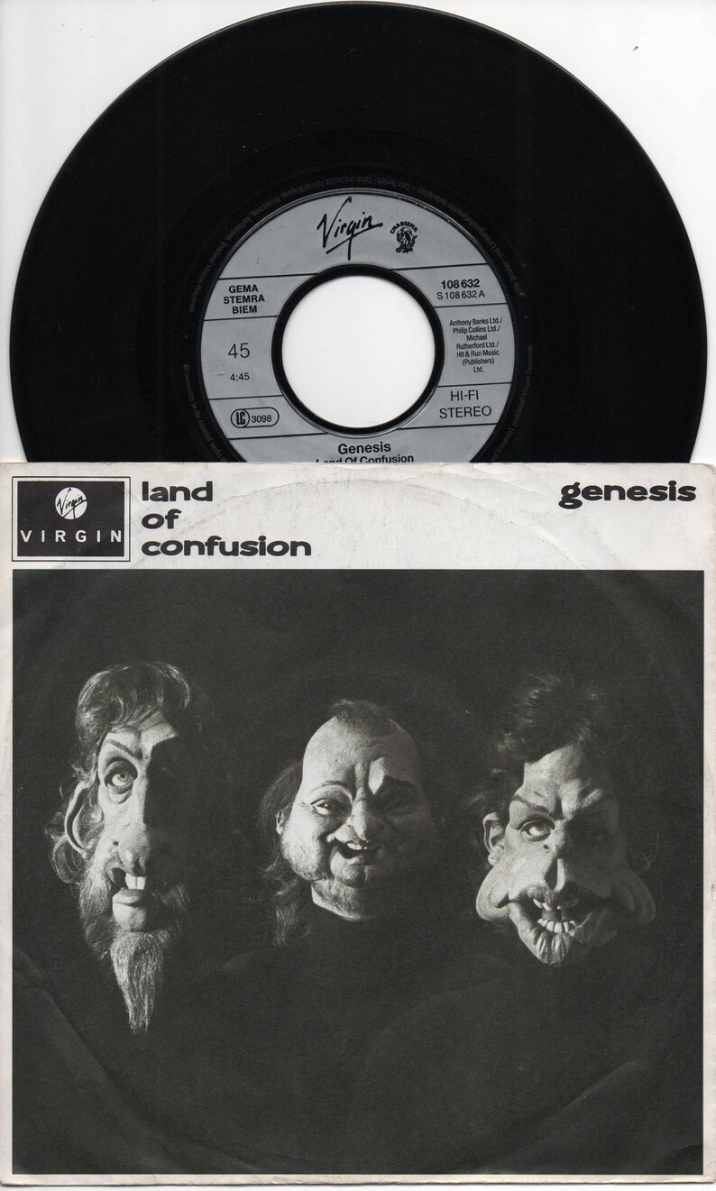 GENESIS Land Of Confusion 1986 German Issue Rare 7 Etsy