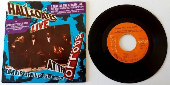HALL & OATES A Nite At The Apollo Live! 1985 Portugal Issue Rare Original 7" 45 rpm Vinyl Single Record PB14178
