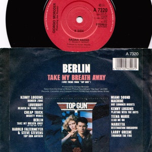 BERLIN Take My Breath Away 1986 Uk Issue 7 45 rpm Vinyl | Etsy