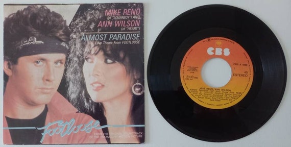 Mike Reno & Ann Wilson - Almost Paradise (Love Theme From Footloose) 1984 Portugal Original Rare 7" 45rpm Vinyl Record CBSA4480