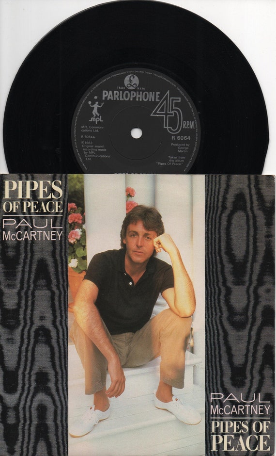 Paul McCartney "Pipes of Peace" 1983 UK 7" 45 RPM Single Vinyl Record