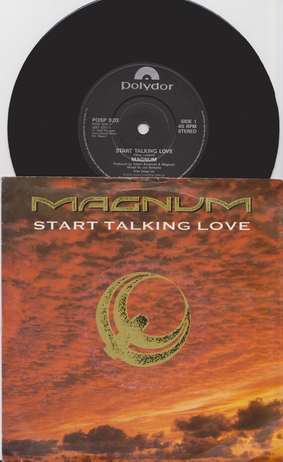 Magnum 'Start Talking Love' 1988 UK Vinyl 45rpm Single