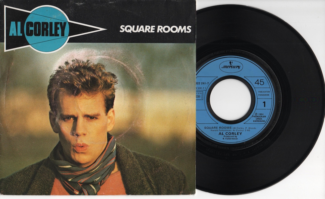 AL CORLEY Square Rooms 1984 French Issue Original Rare 7