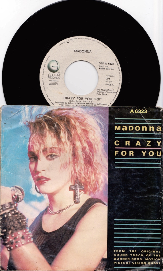 Madonna Crazy For You 1985 Portugal Issue Rare Original Etsy Madonna Crazy For You 1985 Portugal Issue Rare Original Etsy