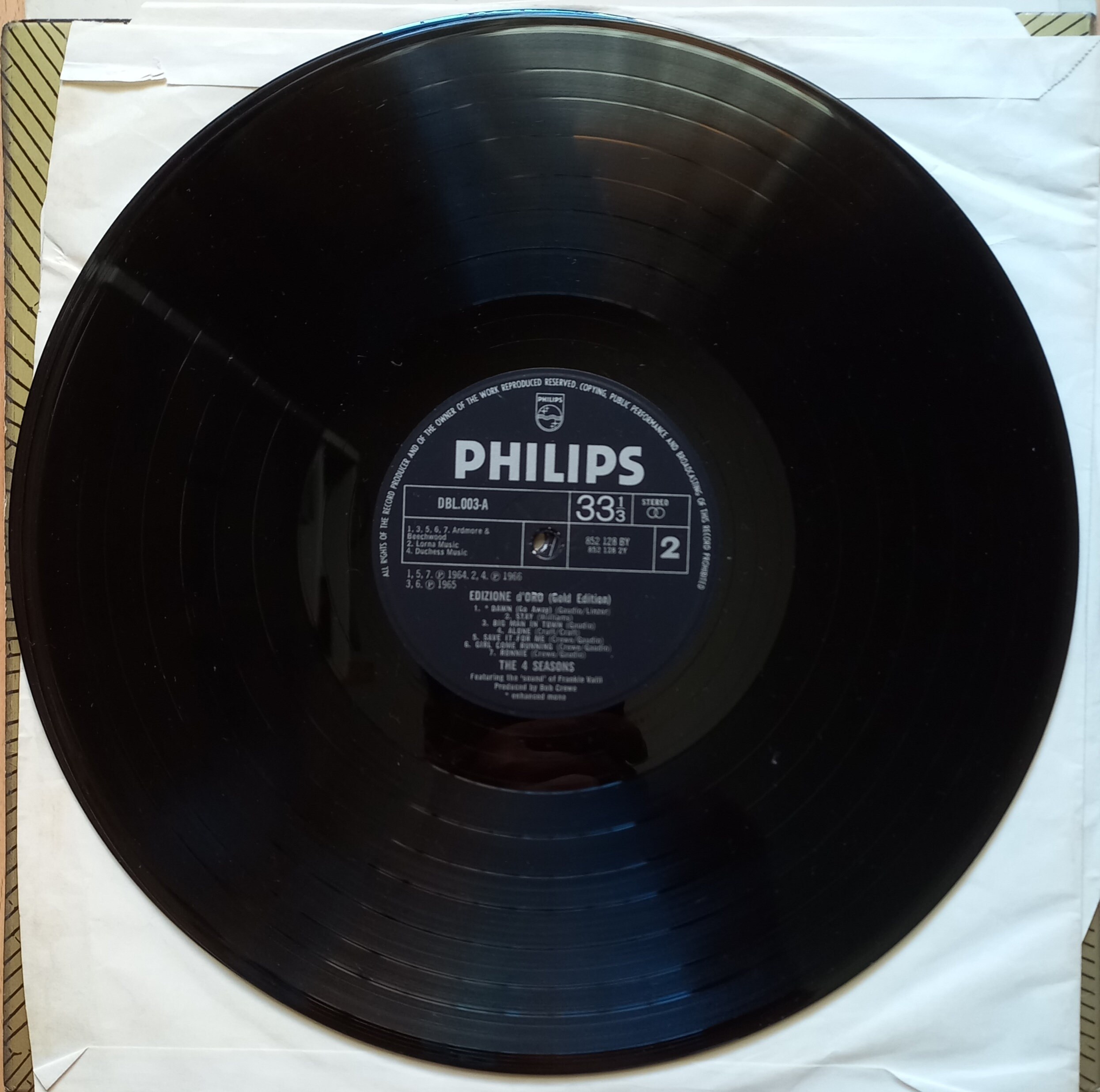 英LP The 4 Seasons Edizione D'Oro UK盤ステレオ Die 4