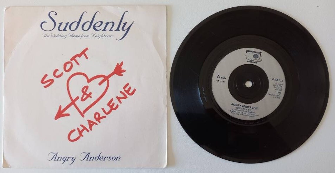 ANGRY ANDERSON Suddenly 1988 Uk Issue Original 7" 45 rpm Single Vinyl Record YUM113, foto 1 di 2
