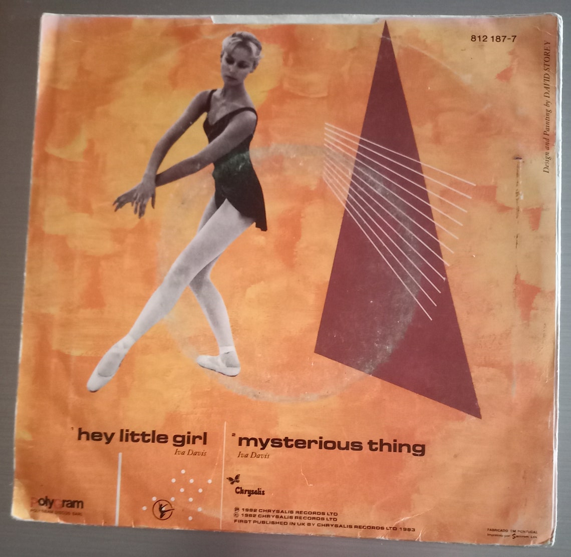 Icehouse "Hey Little Girl" 1983 Portugal 7" 45 RPM Single Vinyl Record, foto 4 di 4