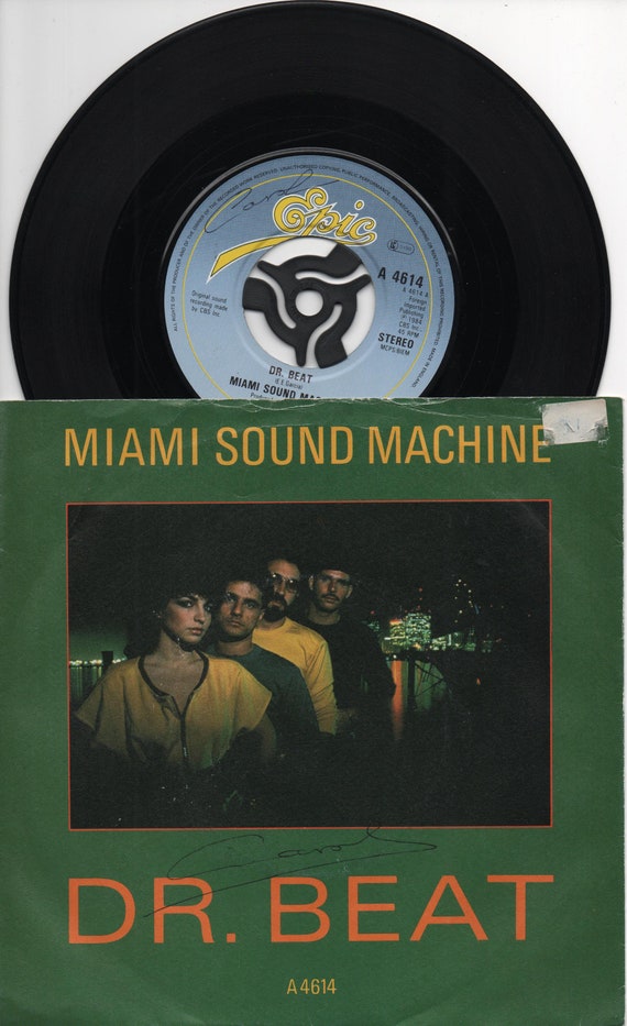 MIAMI SOUND MACHINE Dr Beat 1984 Uk Issue Original 7 45 rpm Vinilo Disco  Único Latin Pop 80s Dance Gloria Estefan A4614 -  México