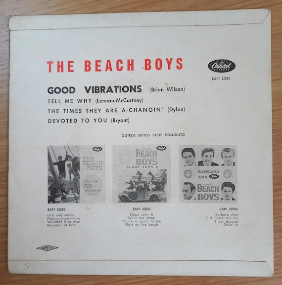 The Beach Boys - Good Vibrations EP 1966 Portugal Issue Very Rare
