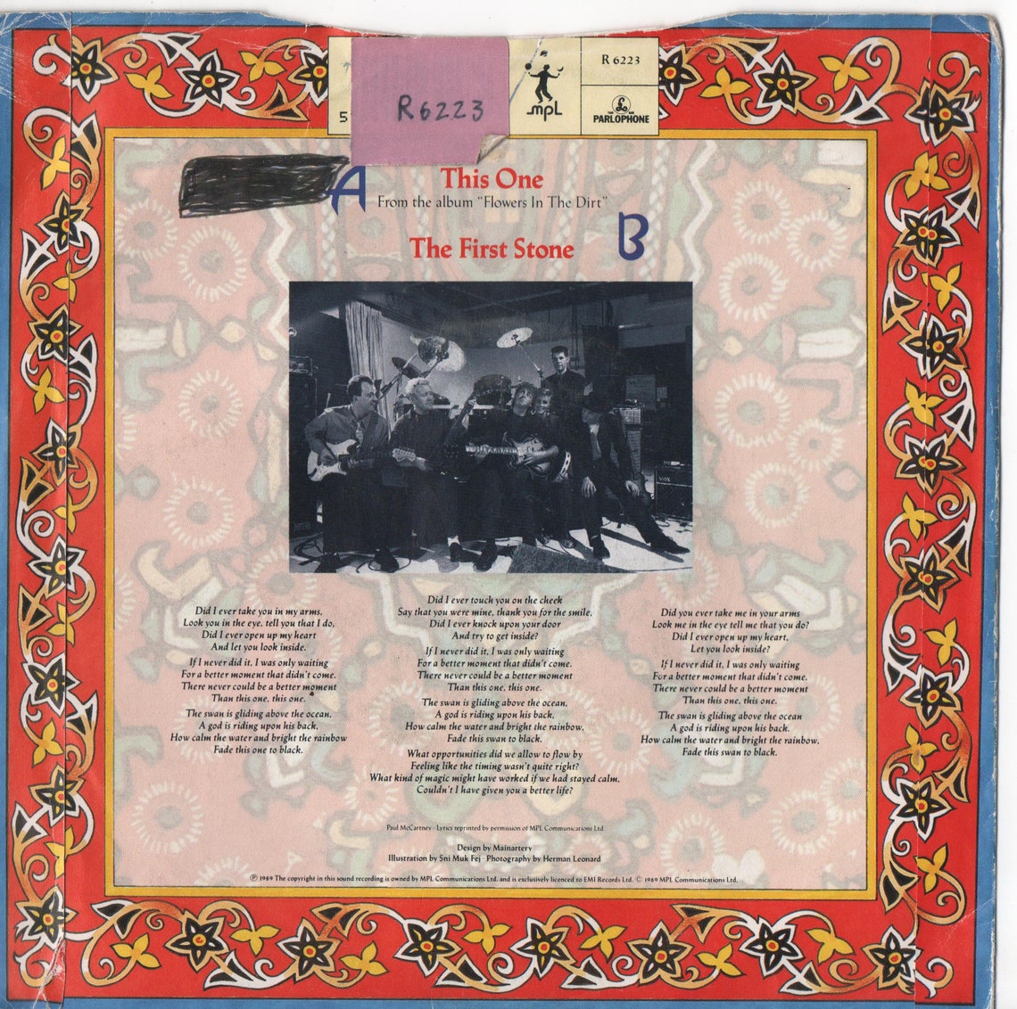 Paul McCartney "This One" 1989 UK 7" 45 RPM Single Vinyl Record, foto 4 di 4
