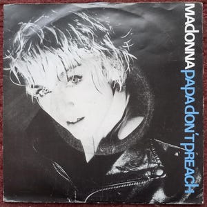 MADONNA Papa Don&#39;t Preach 1986 Portugal Issue Original Rare 7&quot; 45 rpm Vinyl Single Record 1590607