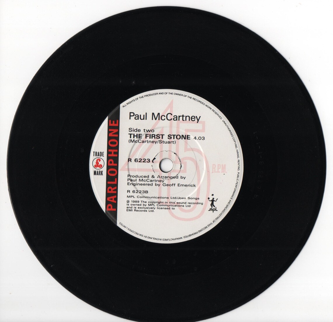 Paul McCartney "This One" 1989 UK 7" 45 RPM Single Vinyl Record, foto 3 di 4