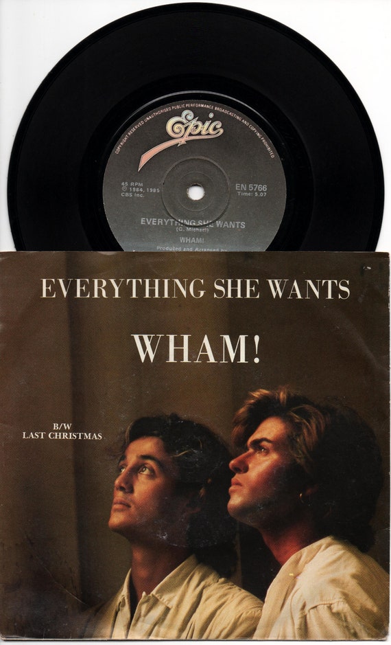 Wham Everything She Wants Last Christmas 1985 South Africa Etsy