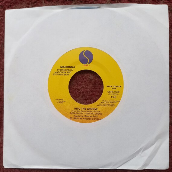 MADONNA Into The Groove / Dress You Up 1989 USA Back to Back hits Issue 7" 45 rpm Vinyl Single Record GSRE0539