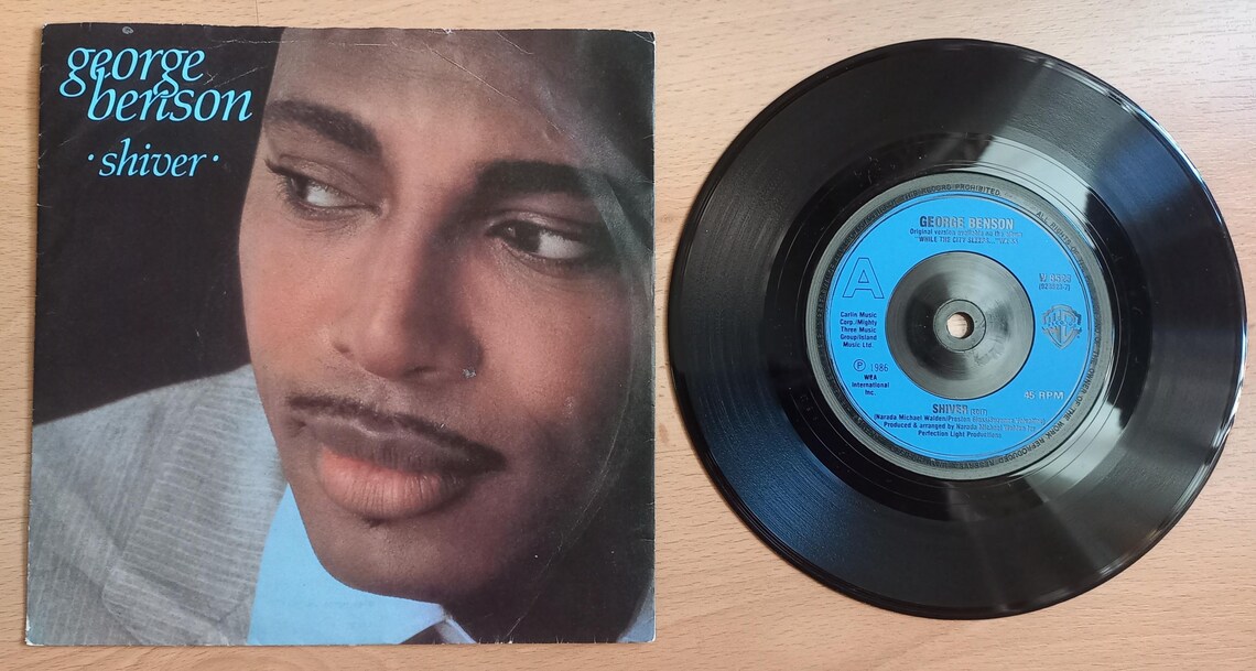 George Benson - Shiver 1986 Uk Original 7" 45rpm Vinyl Single Record W8523, foto 1 di 2