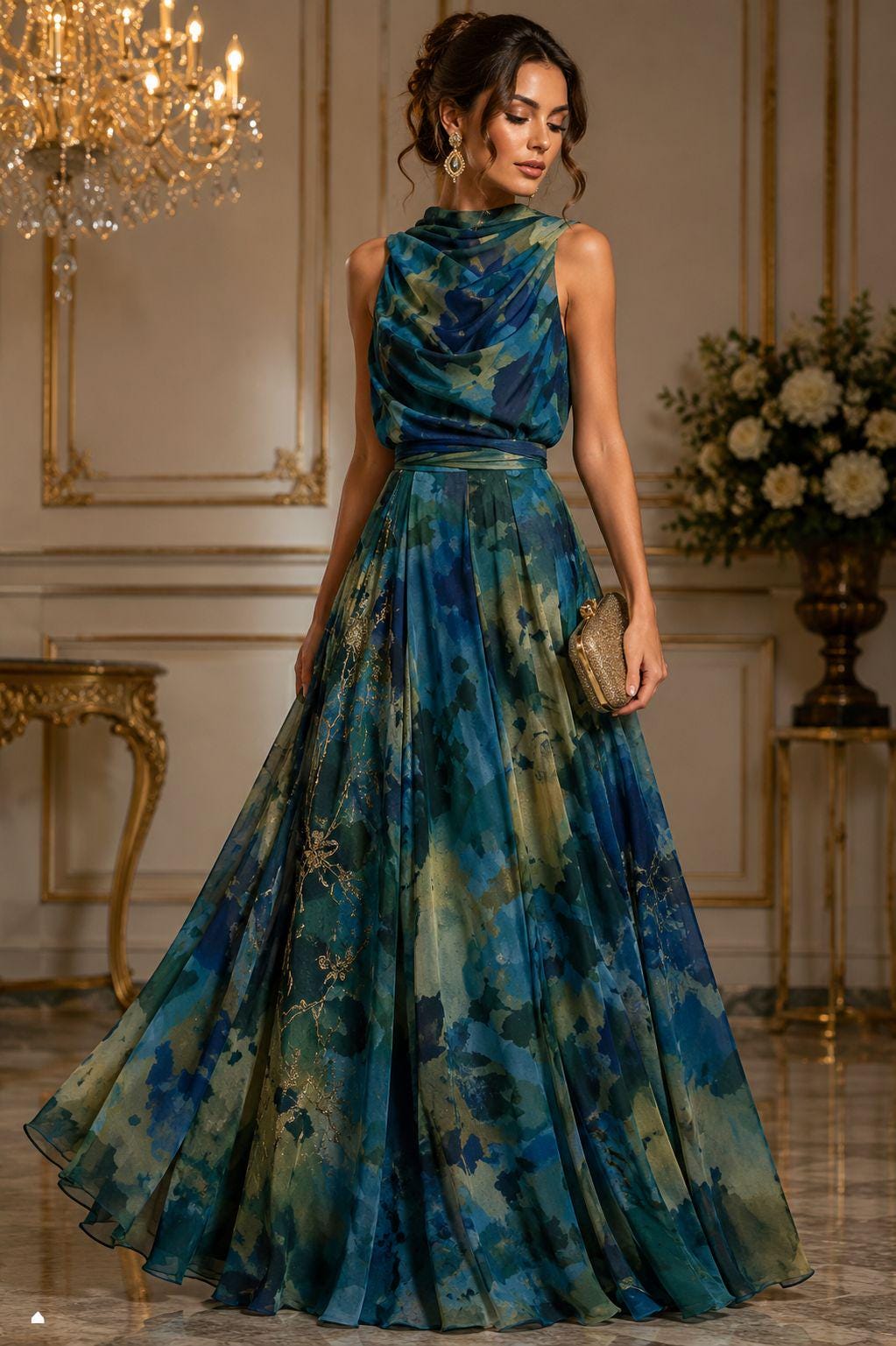 blue ombre formal dress Evening Gown our Kyree Maxi Dress
