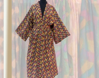 Kleding Herenkleding Pyjamas & Badjassen Jurken 1950's Vintage Heren Rokende Jas zomer Robe Made in Nieuw-Zeeland Kamerjas van Klipper 