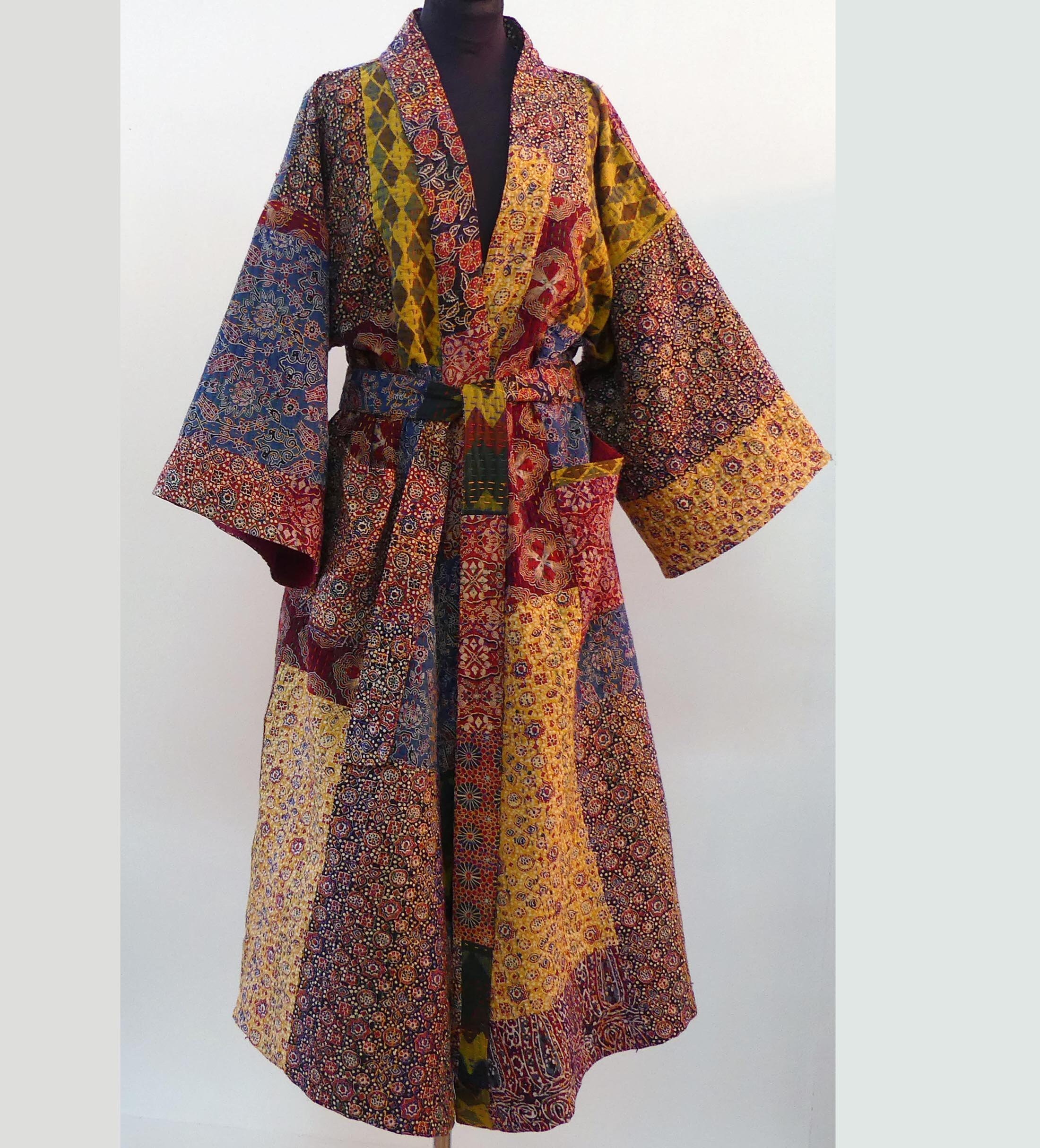 Patchwork kimono robe Clearance