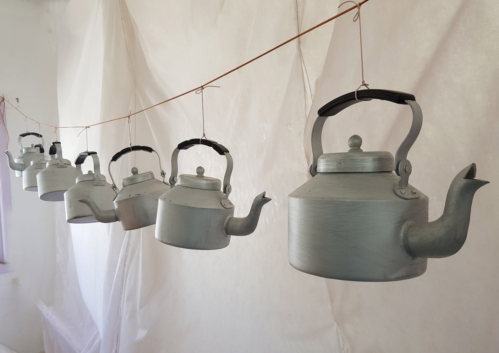 DECORATIVE TEAPOT in Recycled ALUMINUM Handpainted Boho Tea Etsy