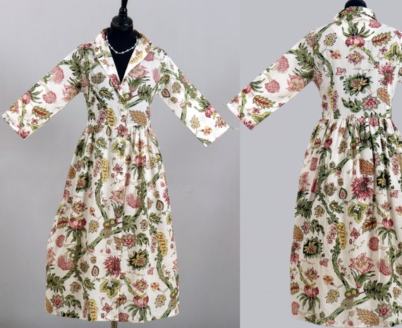 Midi dress with top three quarter sleeves