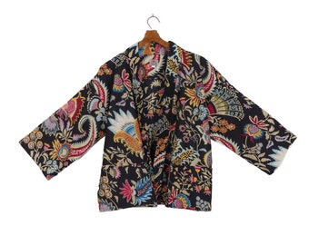 Chaqueta KIMONO CORTA para hombre o mujer, bata kimono, chaqueta