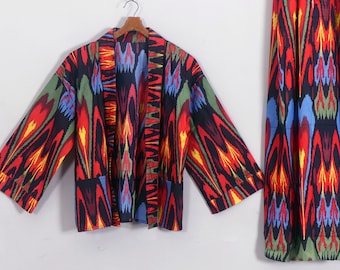 SHORT KIMONO jacket for men or women kimono robe short jacket multicolor jacket Unisex jacket cotton jacket