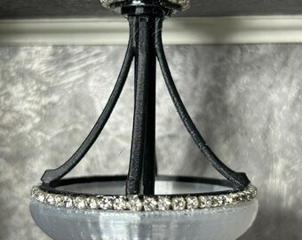 Lustre à pendentif maison de poupée moderne avec bandes de style losanges - Plusieurs options et couleurs