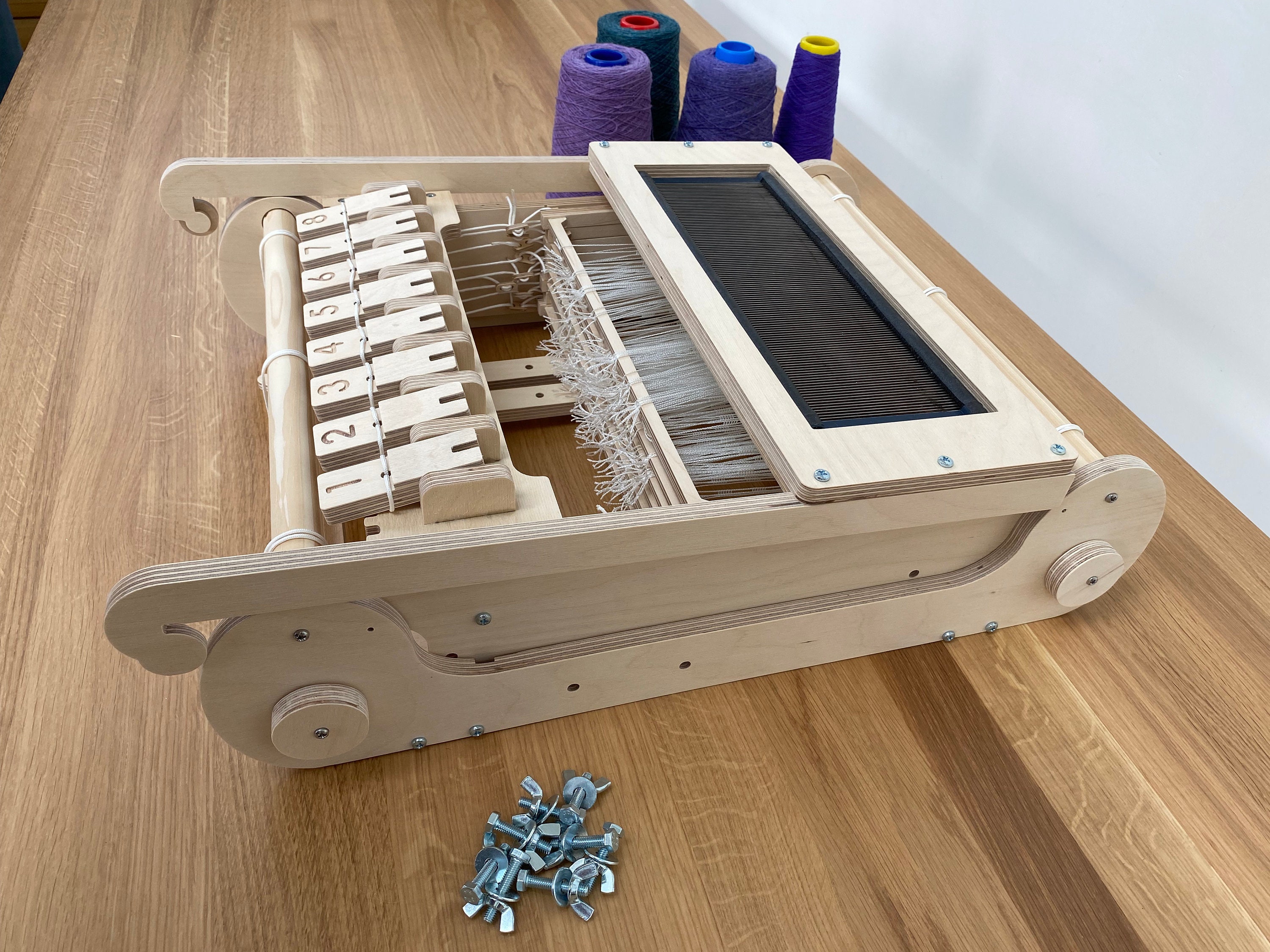 Eight Shaft Table Loom Collapsible Light Loom Handmade Etsy UK