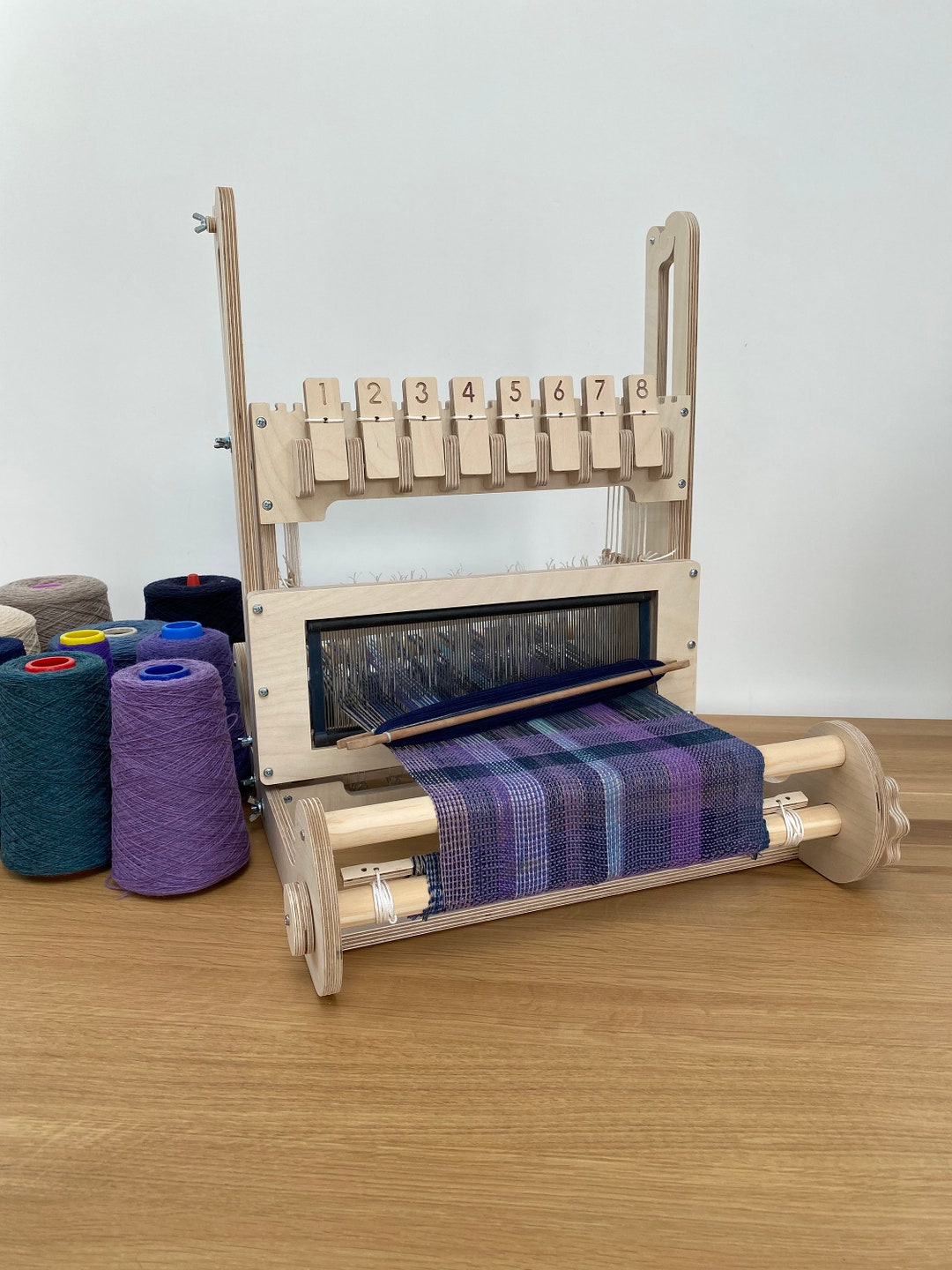 Eight Shaft Table Loom Collapsible Light Loom Handmade Etsy UK