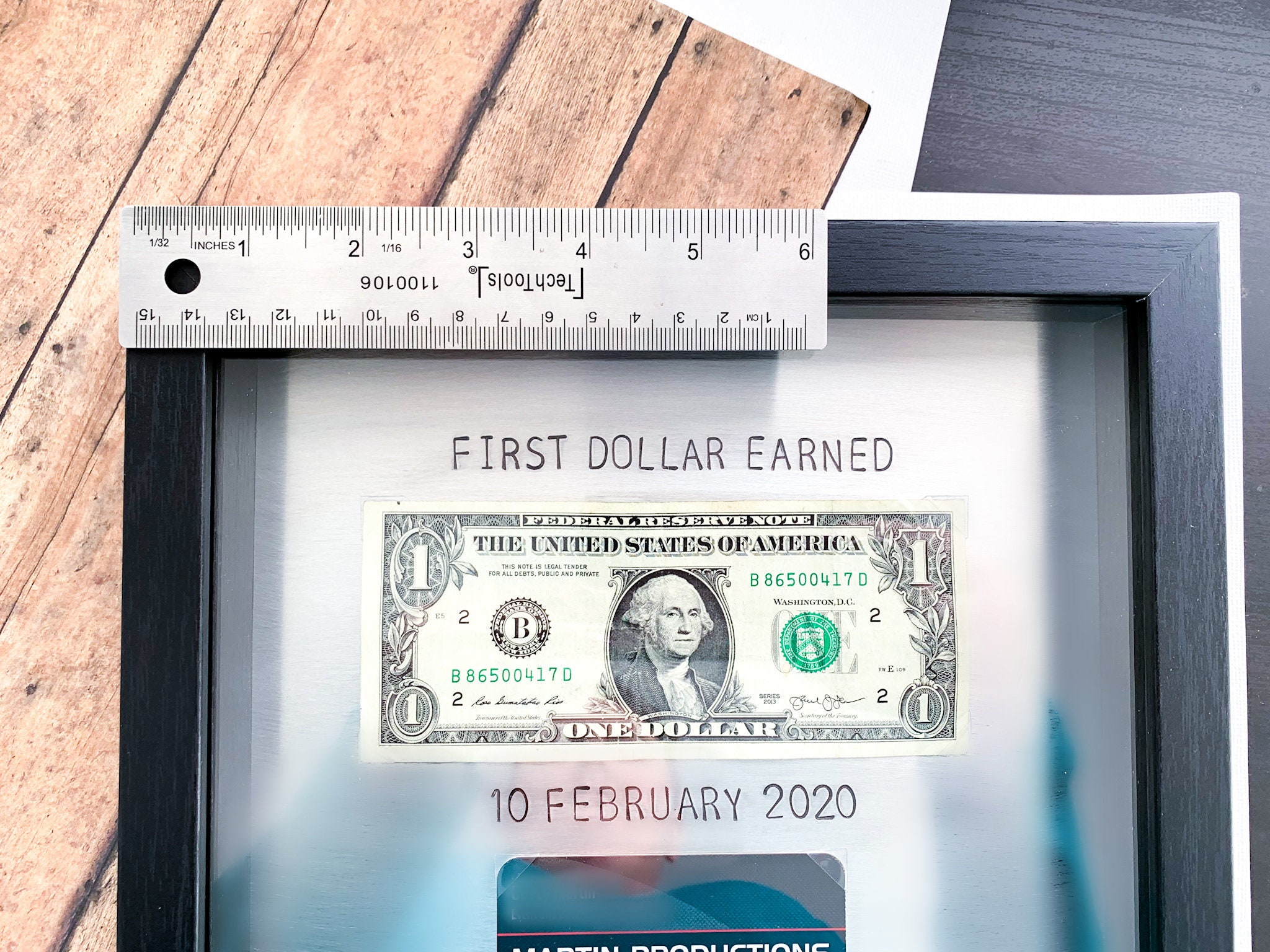 New Business Owner Gift First Dollar Earned Frame Etsy