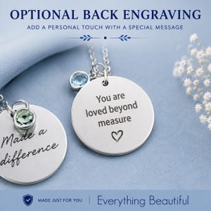 Encouraging strength necklace for women, Warrior Woman Necklace, Strong Women Jewelry, Strength keepsake, Encouragement gifts for her image 4