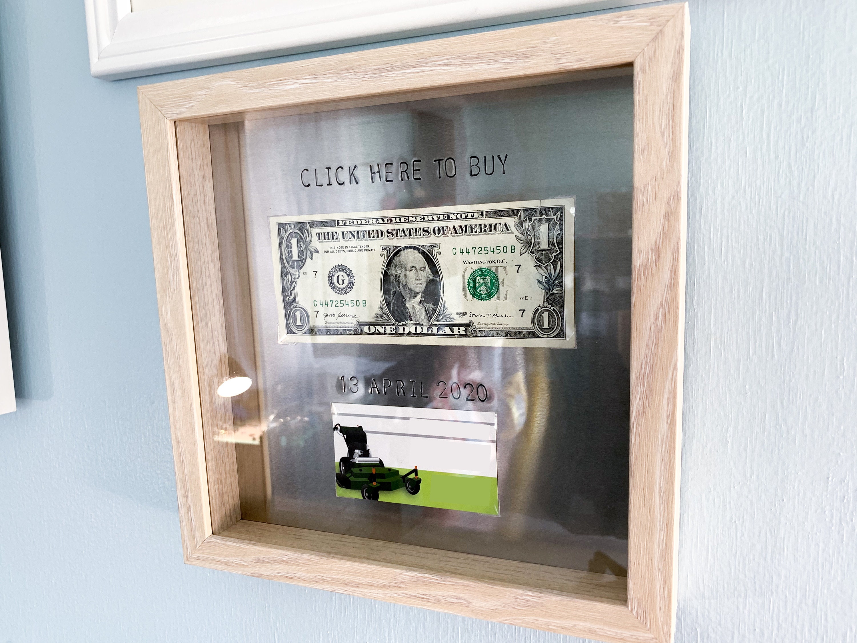 New Business Owner Gift First Dollar Earned Frame Etsy