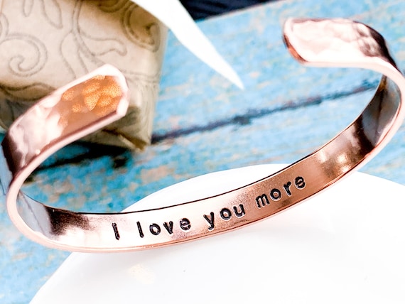 Bonus Daughter Cuff Bracelet Silver tone Heart Engraved message inside |  eBay