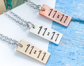 11:11 necklace, Make a wish jewelry, Choose your number, Intentions synchronicity necklace, Angel number jewelry, vibrate necklace