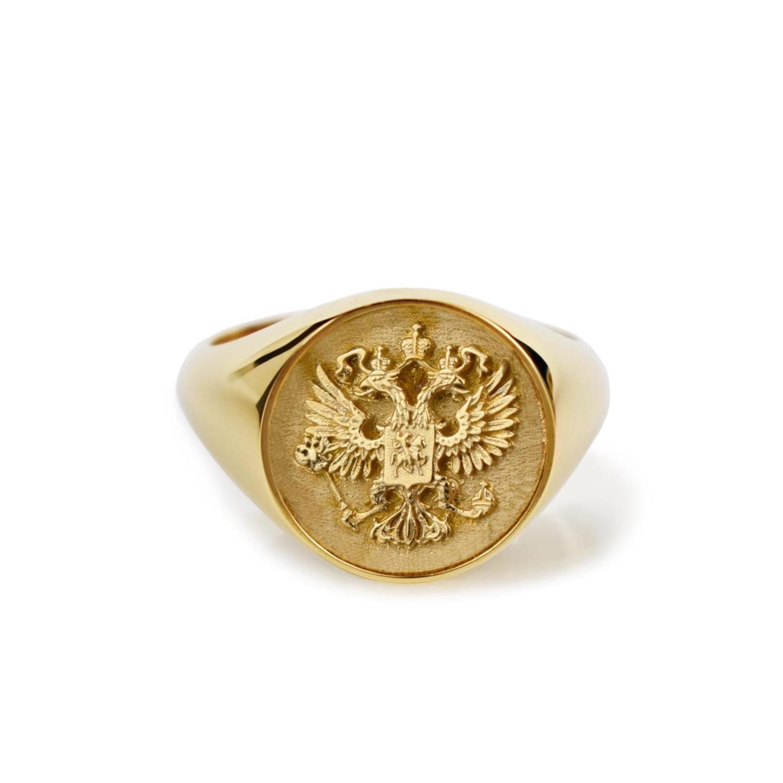 Gold Eagle Ring - Etsy