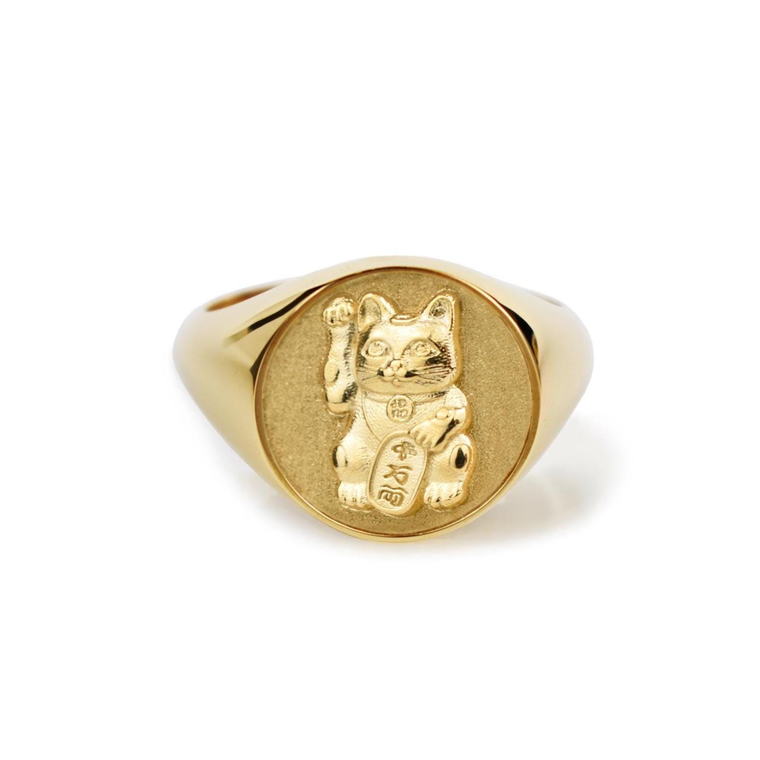 Maneki Neko Ring - Etsy