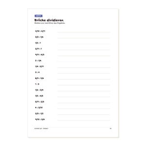 Übungsheft Klasse 6 und 7 PDF Mathe Deutsch Englisch Arbeitsblätter Bruchrechnen Grammatik Zeiten Mittelstufe Lernheft A4 – Seitenvorschau 1