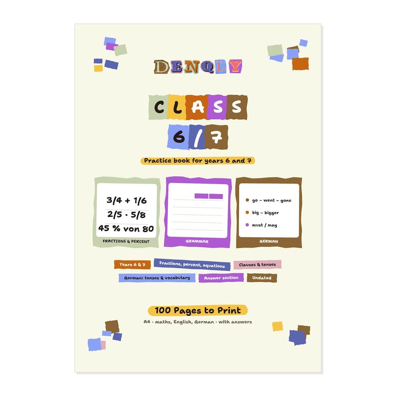 CLASS 6/7 – Practice Book for Years 6 and 7