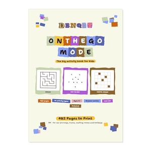 ON THE GO MODE – 482 Page Activity Book for Kids