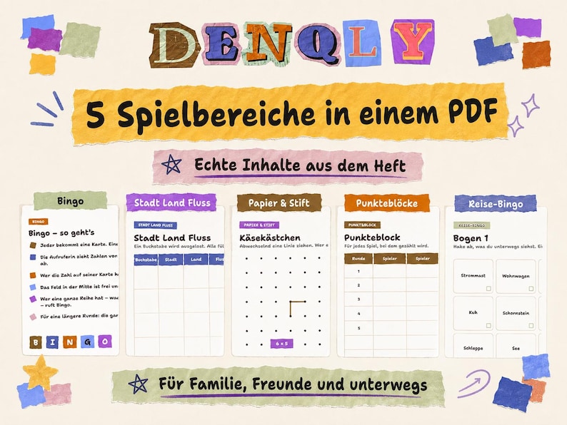 SPIEL MODE – Spieleabend zum Ausdrucken – Ansicht 1