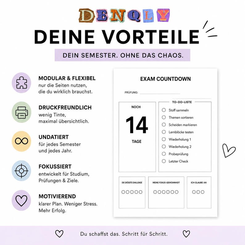 SEMESTER MODE – Studienplaner – Ansicht 2