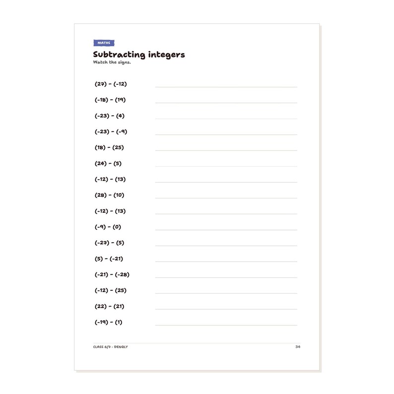 Year 6 and 7 Practice Book PDF 100 Pages Maths English German Grade 6 Grade 7 Worksheets with Answers Homeschool Secondary – Seitenvorschau 2