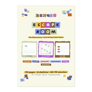 ESCAPE ROOM – The Observatory, Print & Play Puzzle Game