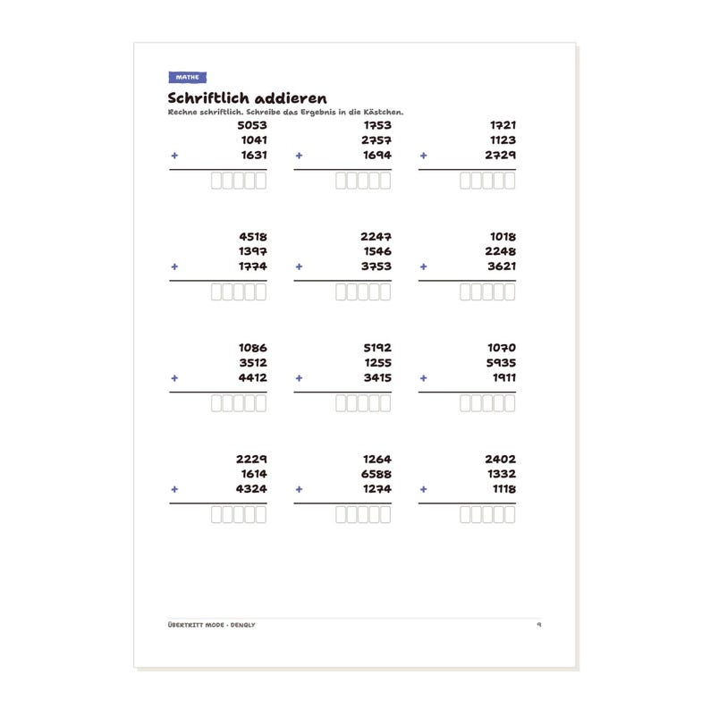 Übertritt 4. Klasse Übungsheft Mathe Deutsch Vorbereitung 5. Klasse Probeunterricht Gymnasium Realschule PDF – Seitenvorschau 1