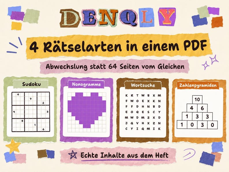 DENK MODE – Rätselbuch, 64 Seiten – Ansicht 1