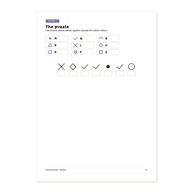 Printable Escape Room Game The Night Train DIY Escape Room Kit Family Game Night Puzzle Party Game Teens and Adults PDF Download – Seitenvorschau 2