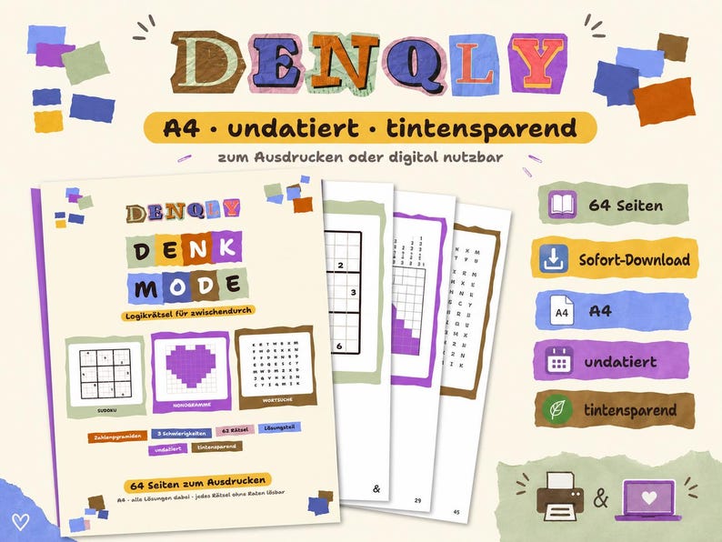 DENK MODE – Rätselbuch, 64 Seiten – Ansicht 4