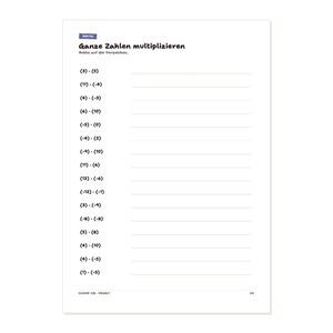 Übungsheft Klasse 7 8 PDF Mathe Deutsch Englisch Lernheft mit Lösungen Terme Gleichungen Grammatik Klassenarbeit Vorbereitung – Seitenvorschau 4