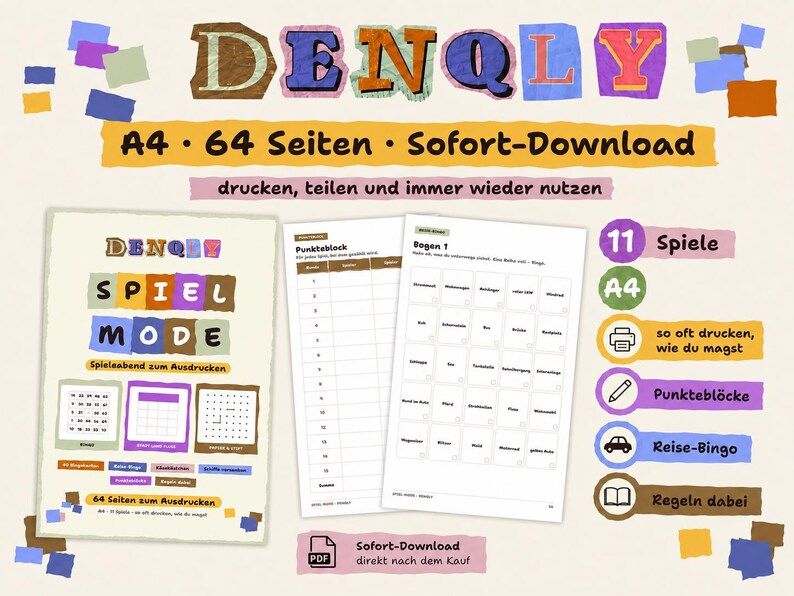 SPIEL MODE – Spieleabend zum Ausdrucken – Ansicht 4