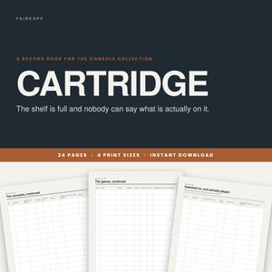 Samlingsloggbok för retrospelkonsoler | Samlarregister (PDF-nedladdning)